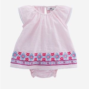 Vineyard Vines Embroidered Seersucker Two-Piece 0-3M